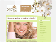 Tablet Screenshot of orchiddentalcare.com